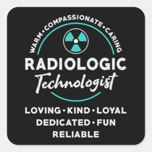 Radiologische radiologische technologie radioloog  vierkante sticker