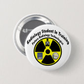 Radiologische studie in opleiding ronde button 5,7 cm (Voorkant /achterkant)