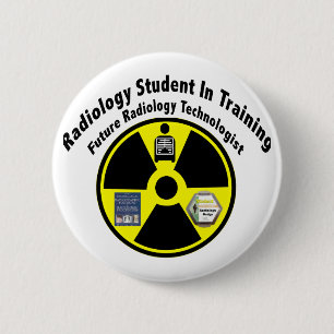 Radiologische studie in opleiding ronde button 5,7 cm
