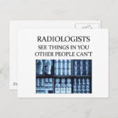RADIOLOGisT-radiologie Briefkaart (Voorkant / Achterkant)