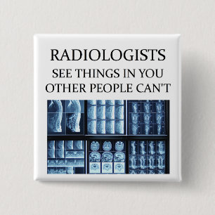 RADIOLOGisT-radiologie Vierkante Button 5,1 Cm