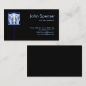 Radiologue - Carte de visite de traitement par ray (Devant / Derrière)