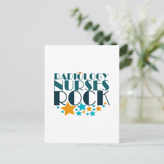 Radiology Nurses Rock Briefkaart (Staand voorkant)