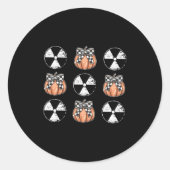 Radiology Pumpkin Coquette Fall Autumn Xray Tech H Ronde Sticker (Voorkant)