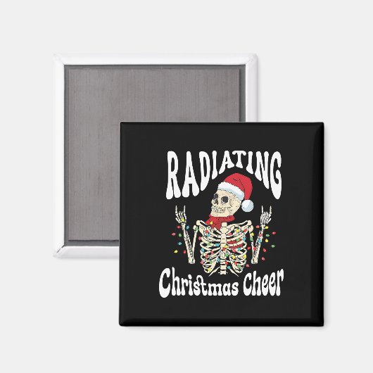 Radiology Radiating Christmas Cheer X-ray Rad Tech Magneet (Voorkant / Achterkant)