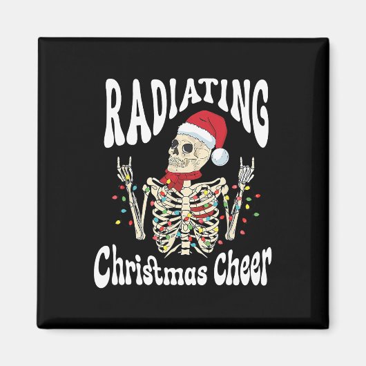 Radiology Radiating Christmas Cheer X-ray Rad Tech Magneet (Voorkant)