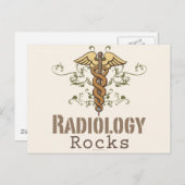 Radiology Rocks Caduceus-Briefkaart Briefkaart (Voorkant / Achterkant)