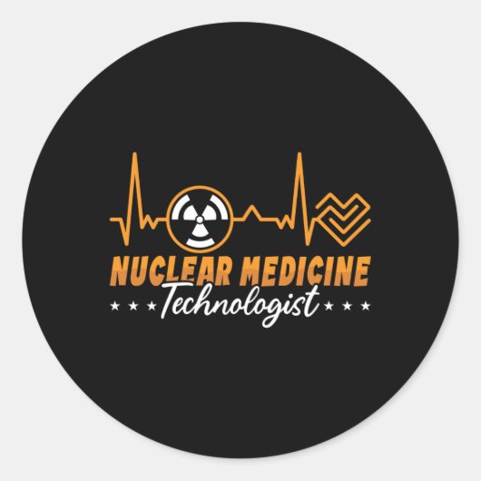 Radiology Tech Nuclear Medicine Technologist Xray Ronde Sticker (Voorkant)