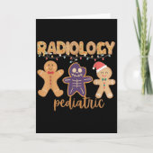 Radiology Tech Pediatric Christmas Gingerbread Man Kaart (Voorkant)