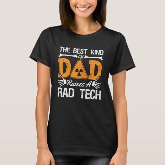 Radiology Tech Tech Tech, de beste vader Xray T-shirt (Voorkant)