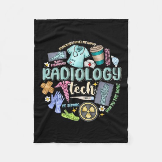 Radiology Technician Christmas Rad Tech X-ray Tech Fleece Deken (Voorkant)