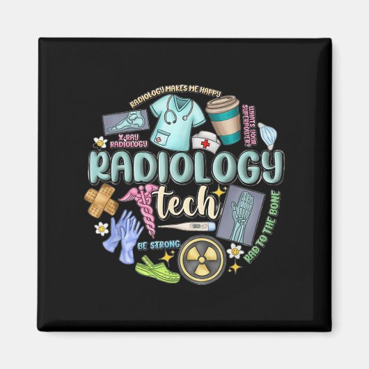 Radiology Technician Christmas Rad Tech X-ray Tech Magneet (Voorkant)