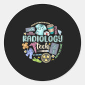 Radiology Technician Christmas Rad Tech X-ray Tech Ronde Sticker (Voorkant)