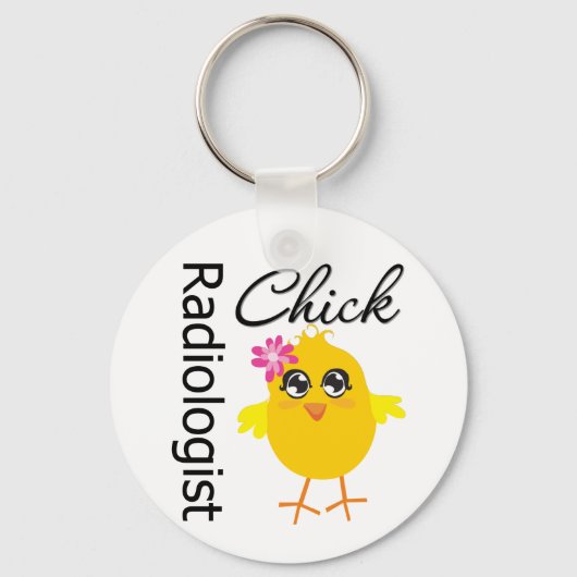 Radioloog Chick Sleutelhanger (Voorkant)