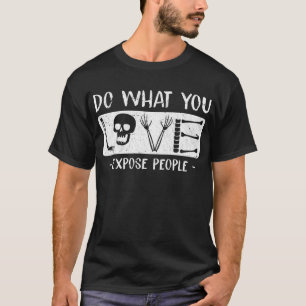 Radioloog Humor Skeleton radiologie T-shirt