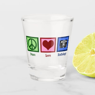 Radioloog Peace Love Radiology Chest X-Ray Tech Shot Glas