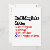 Radioloog Quiz... Joke Briefkaart (Voorkant / Achterkant)