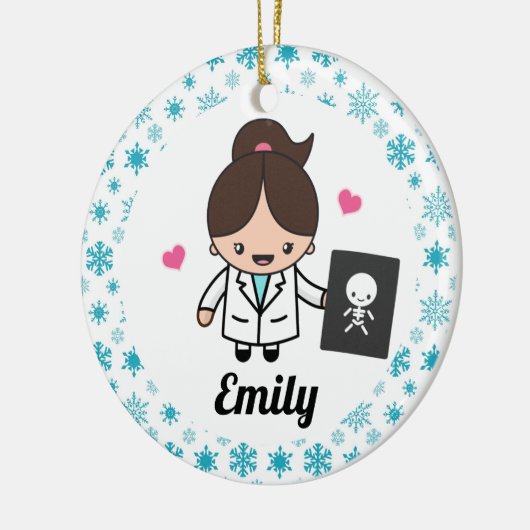 Radioloog röntgen radiotechnicus röntgen keramisch ornament (Links)