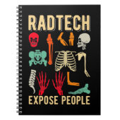 Radioloog Skeletons Xray Funny Radiology Notitieboek (Voorkant)