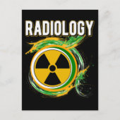 Radioloog tegen radiologisch symbool Xray Briefkaart (Voorkant)