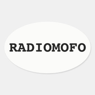RadioMofo Sticker! Ovale Sticker
