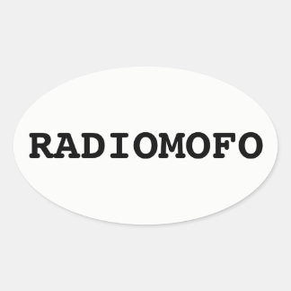 RadioMofo Sticker! Ovale Sticker