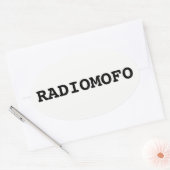 RadioMofo Sticker! Ovale Sticker (Envelop)