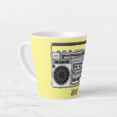 Radioregeling cartoon latte mok (Linkerhoek)