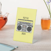 Radioregeling cartoon reclamebord met voetstuk (Insitu)