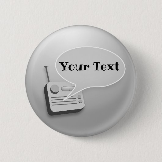 radiotalk ronde button 5,7 cm (Voorkant)