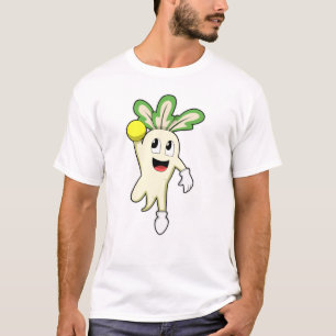 Radish at Handball player with Handball T-shirt