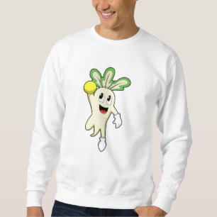 Radish at Handball player with Handball Trui