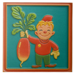 Radish Design Keramische Tegel Tegeltje