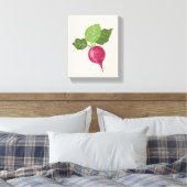 Radish kitchen wall decor (vegetable illustration) canvas afdruk (Insitu (Slaapkamer))