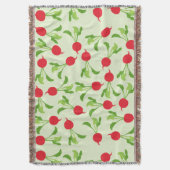 Radish Red Green Pattern Deken (Voorkant Verticaal)