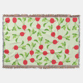 Radish Red Green Pattern Deken (Voorkant)