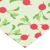 Radish Red Green Pattern Korte Tafelloper (Hoek)