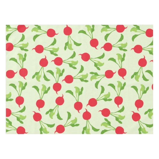 Radish Red Green Pattern Tafelkleed (Voorkant (Horizontaal))