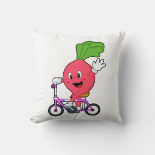 Radish with Bicycle Kussen