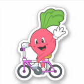 Radish with Bicycle Sticker (Voorkant)