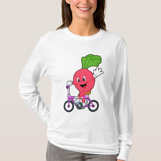 Radish with Bicycle T-shirt (Voorkant)