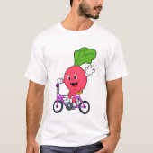Radish with Bicycle T-shirt (Voorkant)