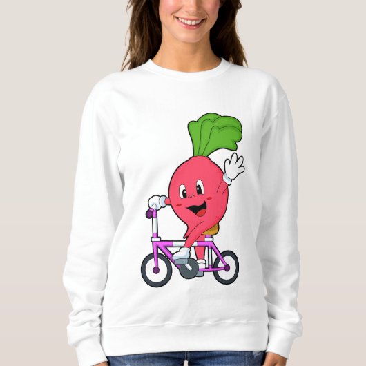 Radish with Bicycle Trui (Voorkant)