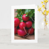 Radishes Card Kaart (Gele Bloem)