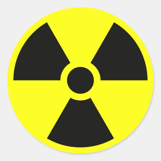 Raditiebord Ronde Sticker (Voorkant)