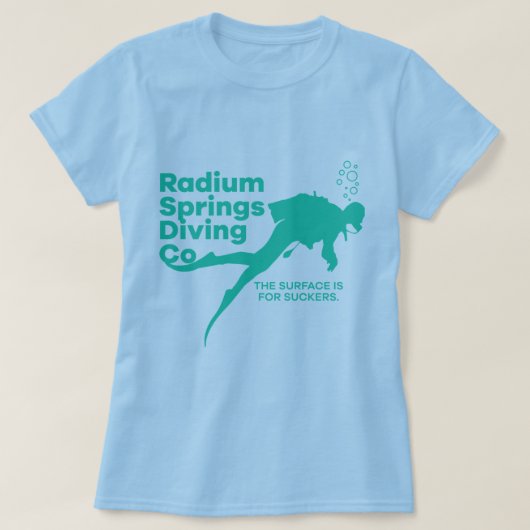 Radium Springs Diving Co T-Shirt (Design devant)
