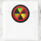 Radoactive Grunge Anti-nucleair Symbool Sticker (Tas)