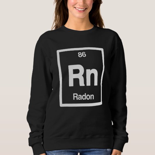 Radon  Rn  Periodic Table of Elements  Science Trui (Voorkant)