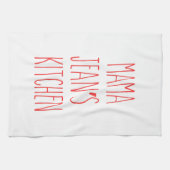 RAE DUNN geïnspireerd aangepaste naam keuken bakke Theedoek (Horizontaal)