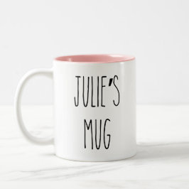 RAE DUNN geïnspireerd aangepaste naam koffie Mok